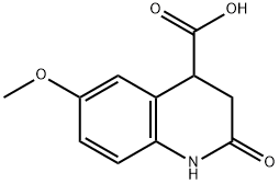 6-METHOXY-2-OXO-1,2,3,4-TETRAHYDROQUINOLINE-4-CARBOXYLIC ACID Struktur