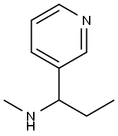 N-METHYL-1-(3-PYRIDINYL)-1-PROPANAMINE Struktur