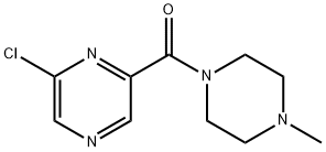 2-CHLORO-6-[(4-METHYL-1-PIPERAZINYL)CARBONYL]PYRAZINE Struktur