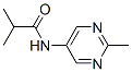 Propanamide,  2-methyl-N-(2-methyl-5-pyrimidinyl)- Struktur