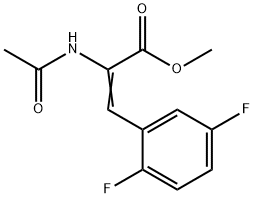 METHYL 2-ACETYLAMINO-3-(2,5-DIFLUOROPHENYL)ACRYLATE Struktur