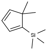 1,3-Cyclopentadiene, 5,5-dimethyl-1-trimethylsilyl- Struktur