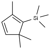 1,3-Cyclopentadiene, 2,5,5-trimethyl-1-(trimethylsilyl)- Struktur