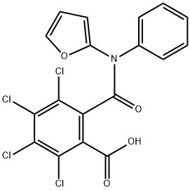 Benzoic  acid,  2,3,4,5-tetrachloro-6-[(2-furanylphenylamino)carbonyl]- Struktur