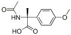 Benzeneacetic  acid,  -alpha--(acetylamino)-4-methoxy--alpha--methyl-,  (-alpha-R)- Struktur