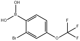 2-Bromo-4-(trifluoromethoxy)phenylboronic acid Struktur