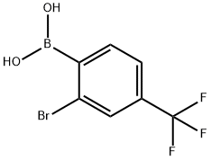 2-BROMO-4-(TRIFLUOROMETHYL)BENZENEBORONIC ACID Struktur