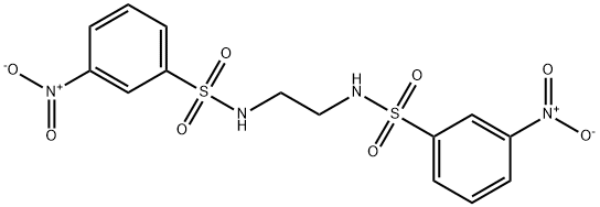 3-nitro-N-[2-[(3-nitrophenyl)sulfonylamino]ethyl]benzenesulfonamide Struktur