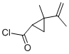 Cyclopropanecarbonyl chloride, 2-methyl-2-(1-methylethenyl)- (9CI) Struktur