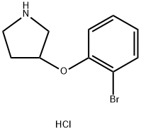 3-(2-BROMOPHENOXY)PYRROLIDINE HYDROCHLORIDE Struktur