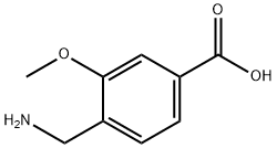 4-(AMINOMETHYL)-3-METHOXY BENZOIC ACID Struktur