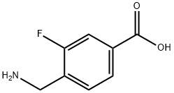 Benzoic acid, 4-(aminomethyl)-3-fluoro- Struktur