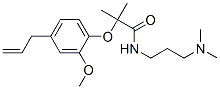 N-(3-dimethylaminopropyl)-2-(2-methoxy-4-prop-2-enyl-phenoxy)-2-methyl -propanamide Struktur