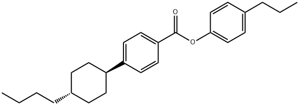 4-Propylphenyl 4'-trans-butylcyclohexylbenzoate Struktur