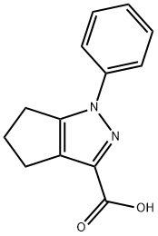 1-PHENYL-1,4,5,6-TETRAHYDROCYCLOPENTA[C]PYRAZOLE-3-CARBOXYLIC ACID Struktur