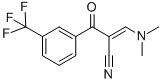 2-[(DIMETHYLAMINO)METHYLENE]-3-OXO-3-(3-TRIFLUOROMETHYLPHENYL)PROPANENITRILE Struktur