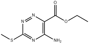 ETHYL 5-AMINO-3-(METHYLTHIO)-1,2,4-TRIAZINE-6-CARBOXYLATE Struktur