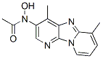 3-N-acetylhydroxyamino-4,6-dimethyldipyrido(1,2-a-3',2'-d)imidazole Struktur