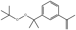 Peroxide,1,1-dimethylethyl 1-methyl-1-[3-(1-methyl ethenyl) phenyl]ethyl Struktur