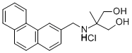 1,3-Propanediol, 2-methyl-2-((3-phenanthrenylmethyl)amino)-, hydrochlo ride Struktur