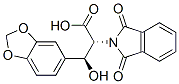 (2R,3S)-3-(1,3-Benzodioxol-5-yl)-3-hydroxy-2-[1,3-dihydro-1,3-dioxo-2H-isoindol-2-yl]propionic acid Struktur