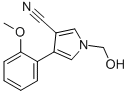 1-(HYDROXYMETHYL)-4-(2-METHOXYPHENYL)-1H-PYRROLE-3-CARBONITRILE Struktur