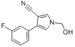 4-(3-FLUOROPHENYL)-1-(HYDROXYMETHYL)-1H-PYRROLE-3-CARBONITRILE Struktur