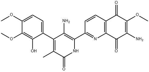 streptonigrone Struktur