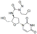 3' (3-(2-chloroethyl)-3-nitrosoureido)-2',3'-dideoxyuridine Struktur