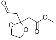 METHYL 2-(2-(FORMYLMETHYL)-1,3-DIOXOLAN-2-YL)ACETATE Struktur