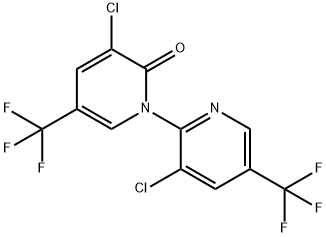 5,5'-Bis(trifluoromethyl)-3,3'-dichloro-2H-1,2'-bipyridin-2-one Struktur