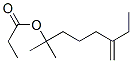 2-methyl-6-methylene-2-octyl propionate Struktur