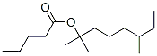 1,1,5-trimethylheptyl valerate  Struktur