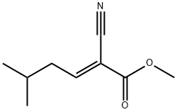 (E)-2-CYANO-5-METHYL-HEX-2-ENOIC ACID METHYL ESTER Struktur