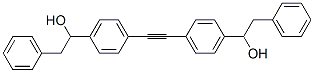 Bis(p-(alpha-hydroxyphenethyl)phenyl)acetylene Struktur