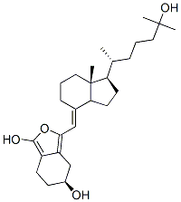 19,25-dihydroxy-6,19-dihydro-6,19-epoxyvitamin D3 Struktur