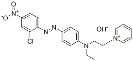 1-[2-[[4-[(2-chloro-4-nitrophenyl)azo]phenyl]ethylamino]ethyl]pyridinium hydroxide Struktur