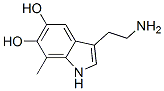 7-methyl-5,6-dihydroxytryptamine Struktur