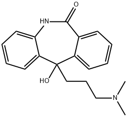 11-[3-(Dimethylamino)propyl]-6,11-dihydro-11-hydroxy-5H-dibenz[b,e]azepin-6-one Struktur