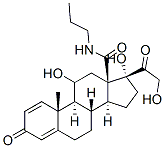 N-propyl-20-dihydroprednisolonamide Struktur