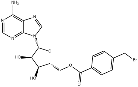 5'-(4-bromomethylbenzoyl)adenosine Struktur