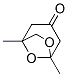 6,8-Dioxabicyclo[3.2.1]octan-3-one,  1,5-dimethyl- Struktur