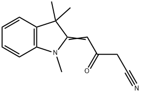 3-OXO-4-(1,3,3-TRIMETHYL-1,3-DIHYDRO-INDOL-2-YLIDENE)-BUTYRONITRILE Struktur