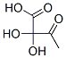 Butanoic acid, 2,2-dihydroxy-3-oxo- (9CI) Struktur