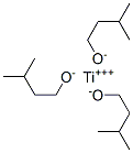 titanium tris(3-methylbutan-1-olate) Struktur