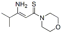 Morpholine,  4-(3-amino-4-methyl-1-thioxo-2-pentenyl)-  (9CI) Struktur