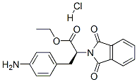 ethyl (S)-alpha-[(4-aminophenyl)methyl]-1,3-dihydro-1,3-dioxo-2H-isoindole-2-acetate monohydrochloride Struktur