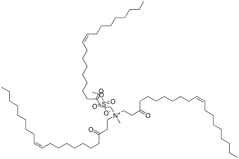 methyltris[2-oleoylethyl]ammonium methyl sulphate Struktur