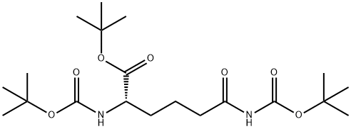 Na, Ne-bis-Boc-L-2-aminoadipamic Acid tert-Butyl Ester Struktur