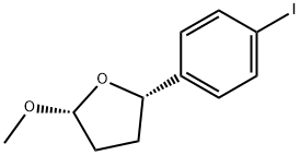 2-(4-Iodophenyl)-5-methoxytetrahydrofuran Struktur